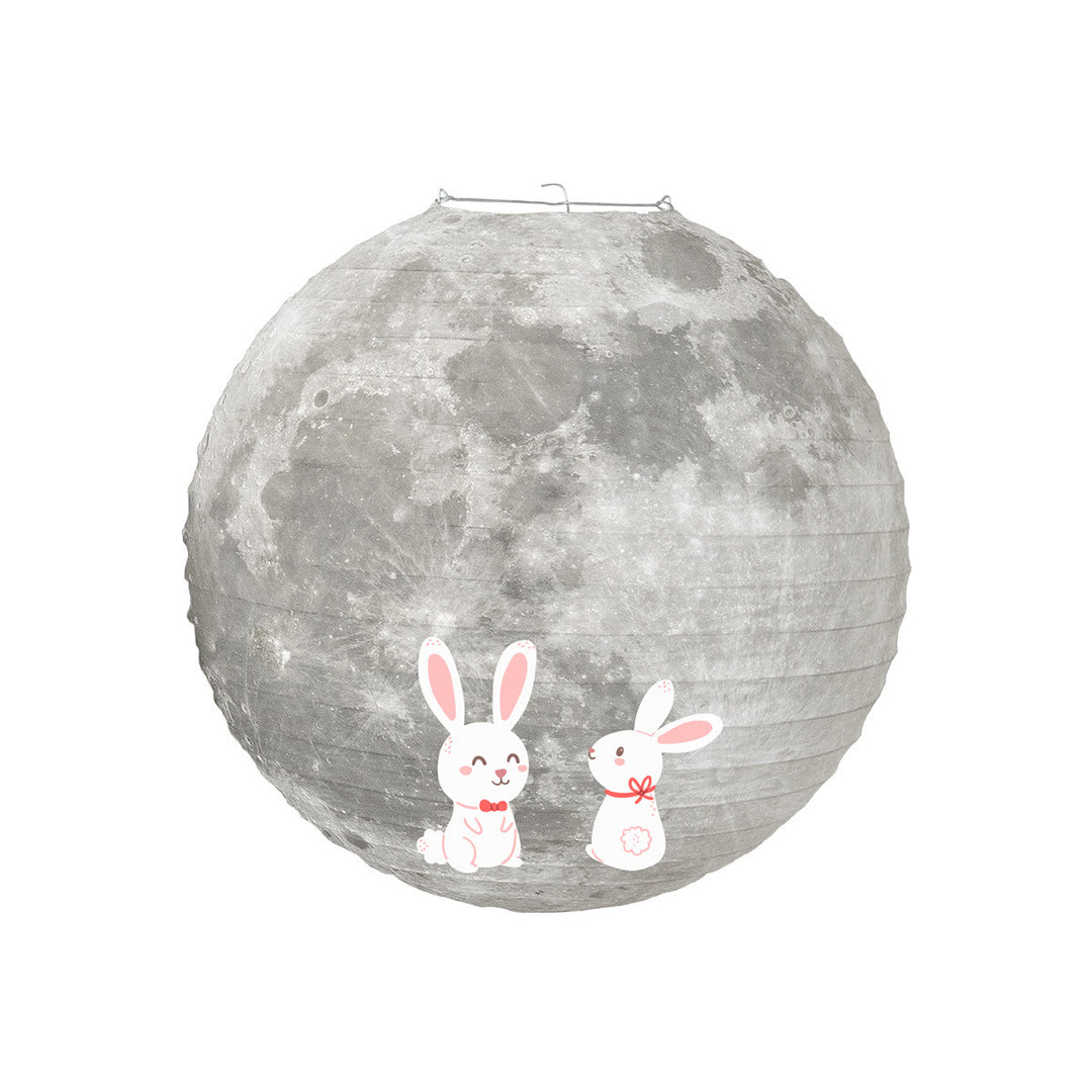 Lanterne en papier en forme de lapin à faire soi-même avec Buddha Stones pour décoration de fête de la mi-automne