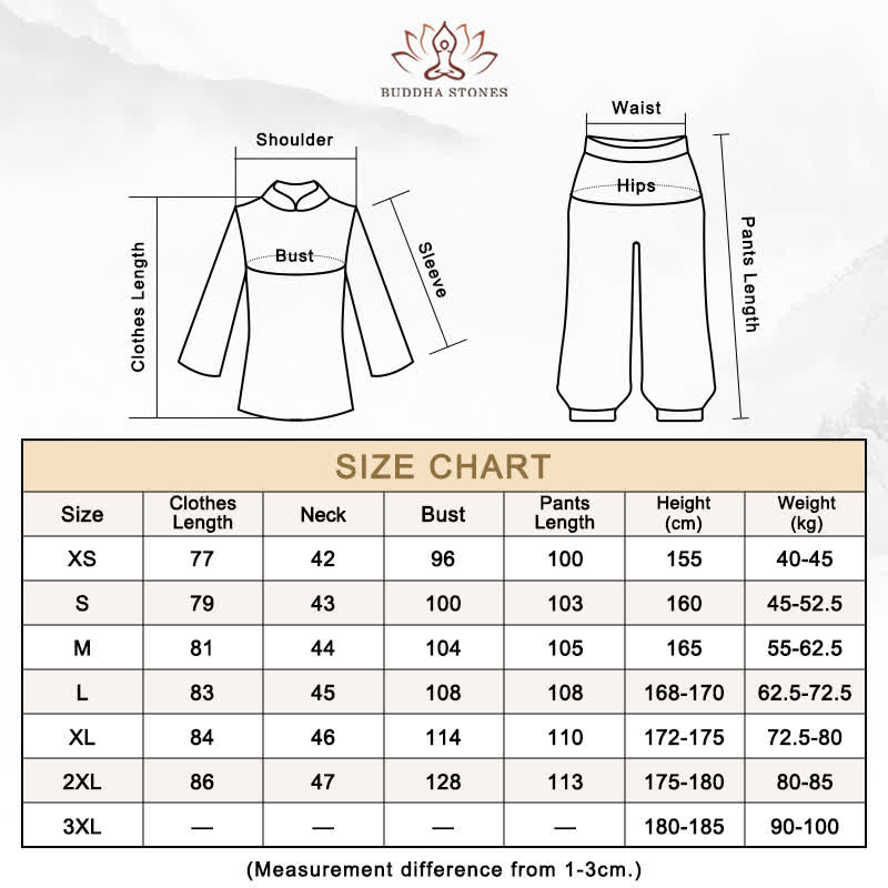 Ensemble de vêtements pour femmes Buddha Stones, fleur de lotus, motif feuille, Tai Chi, méditation, prière, pratique spirituelle zen - image 20