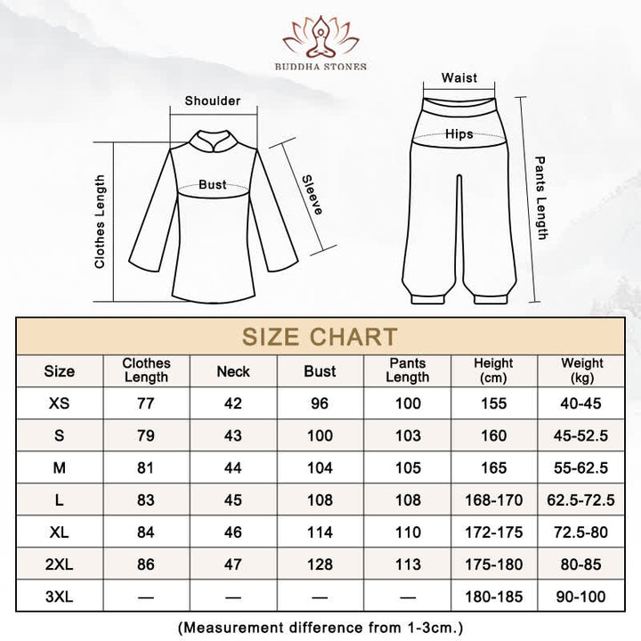 Ensemble de vêtements pour femmes Buddha Stones, fleur de lotus, motif feuille, Tai Chi, méditation, prière, pratique spirituelle zen - image 20