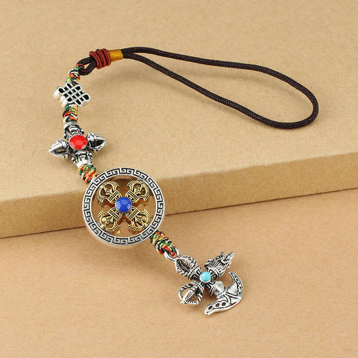 Décoration de voiture à suspendre avec le pouvoir spirituel du Tibet Vajra