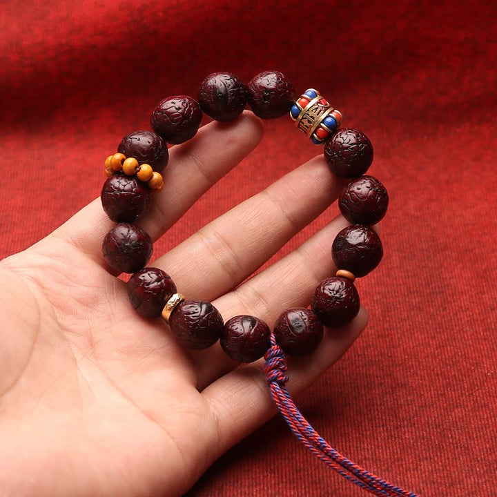 Bracelet à pampilles en perles de rocaille Bodhi avec Buddha Stones et paix et calme