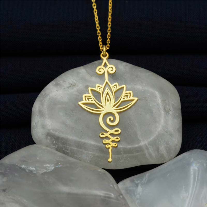 Collier pendentif Buddha Stones Lotus Chance Richesse