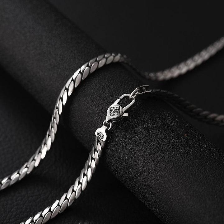 Buddha Stones Collier et bracelet en cuivre punk avec double dorje vajra strength