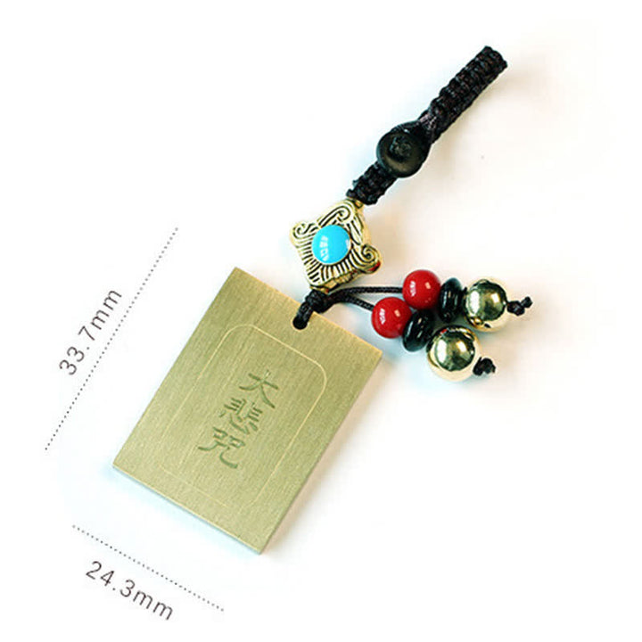 Feng Shui Yin Yang Bagua Wenchang Pen Pagode Roue de prière Porte-clés