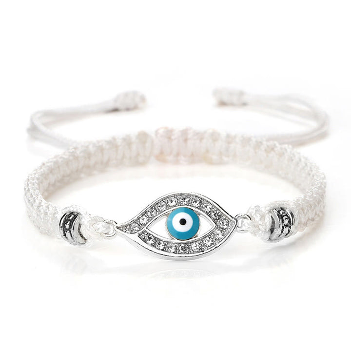 Bracelet en corde avec Buddha Stones pour éloigner le mauvais œil et les mauvais esprits