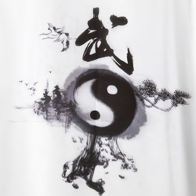 Buddha Stones 3 pièces Yin Yang arbre Tai Chi spirituel Zen pratique méditation prière uniforme ensemble de vêtements unisexe - image 8