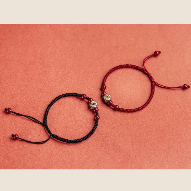 Bracelet en argent sterling 925 et cinabre, symbole du zodiaque chinois, Buddha Stones et symbole de calme. - image 26