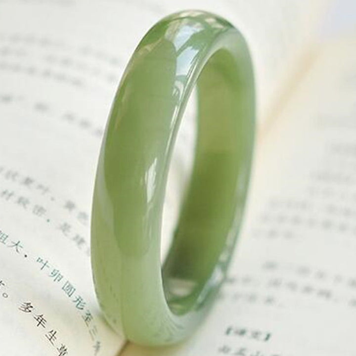 Bracelet jonc de bénédiction en abondance de jade