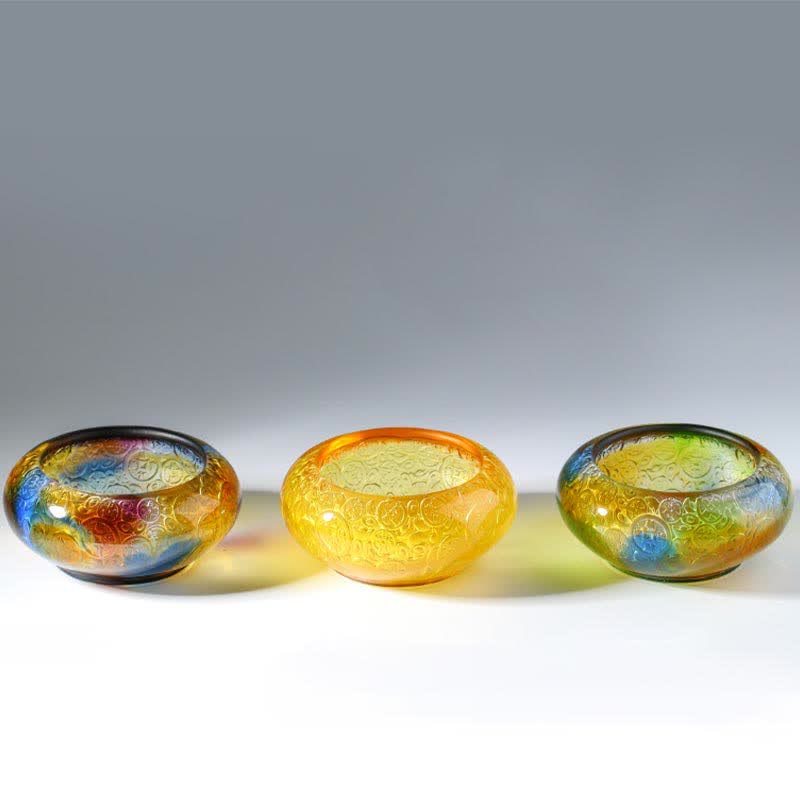 Lingots de bol en cristal Liuli faits à la main, pièce d'art pour décoration de la maison - image 16