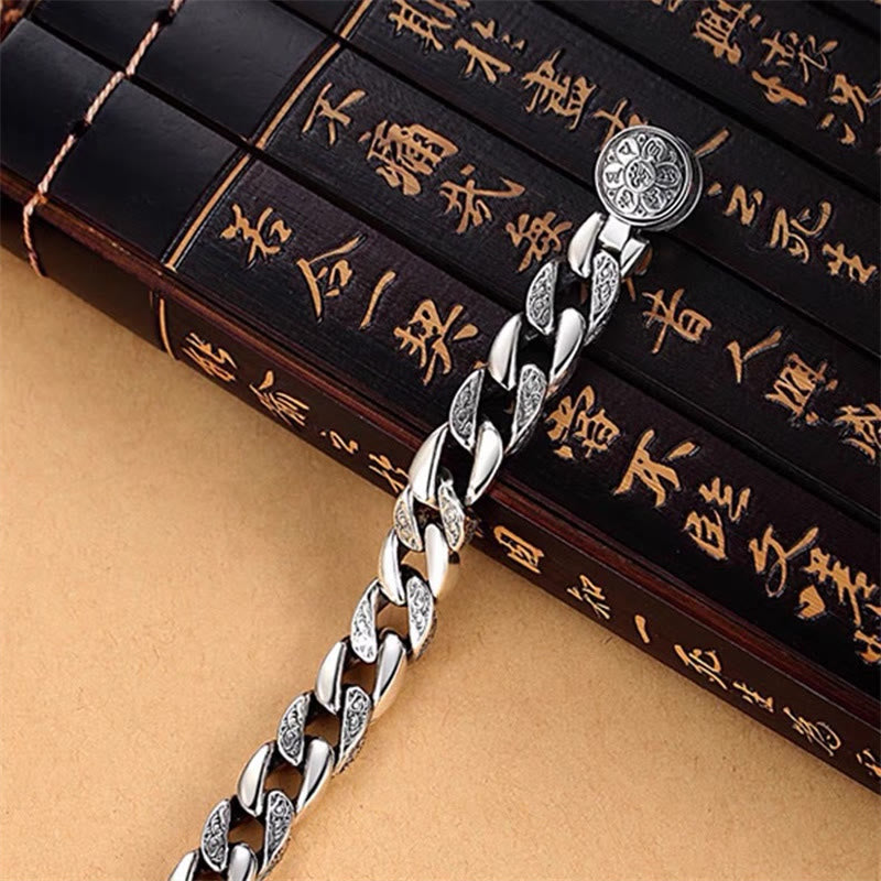 Bracelet de créativité double Dorje Vajra en Buddha Stones du Tibet Om Mani Padme Hum
