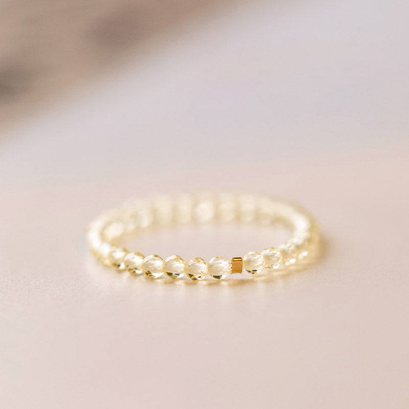 Bague de prospérité et de bonheur en citrine naturelle avec Buddha Stones - image 7