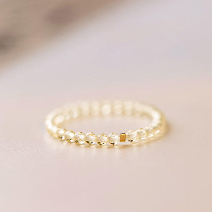 Bague de bonheur et de prospérité en citrine naturelle Buddha Stones - image 7