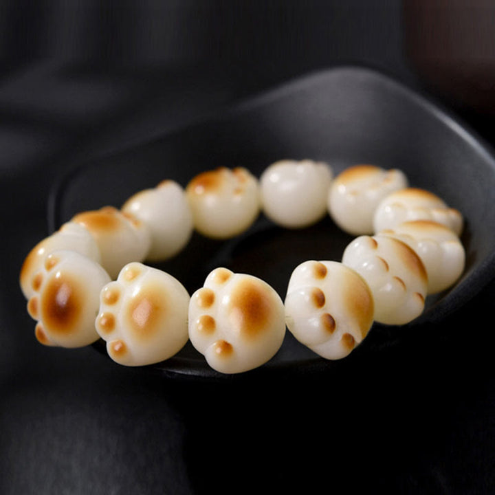 Bracelet de paix en forme de patte de chat mignon avec Buddha Stones et graines de Bodhi - image 10