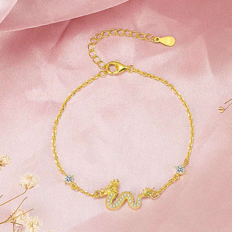 Bracelet en argent sterling 925 Buddha Stones Année du Dragon Bracelet porte-bonheur en corde rouge - image 12