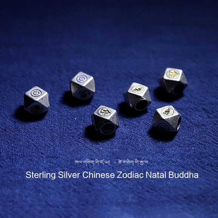 Buddha Stones en argent sterling 925 avec pierres de Bouddha et signe du zodiaque chinois en ambre naturel et transparent - image 9