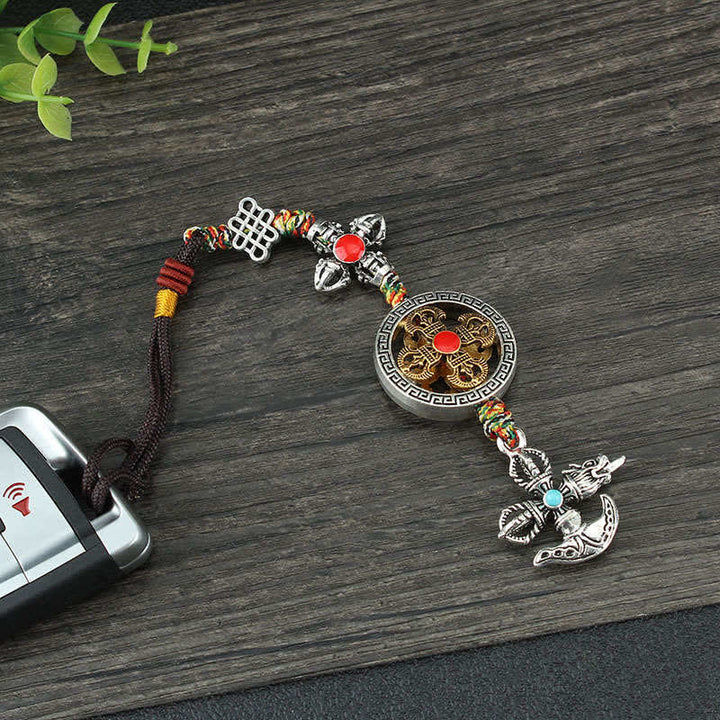 Décoration de voiture à suspendre avec le pouvoir spirituel du Tibet Vajra
