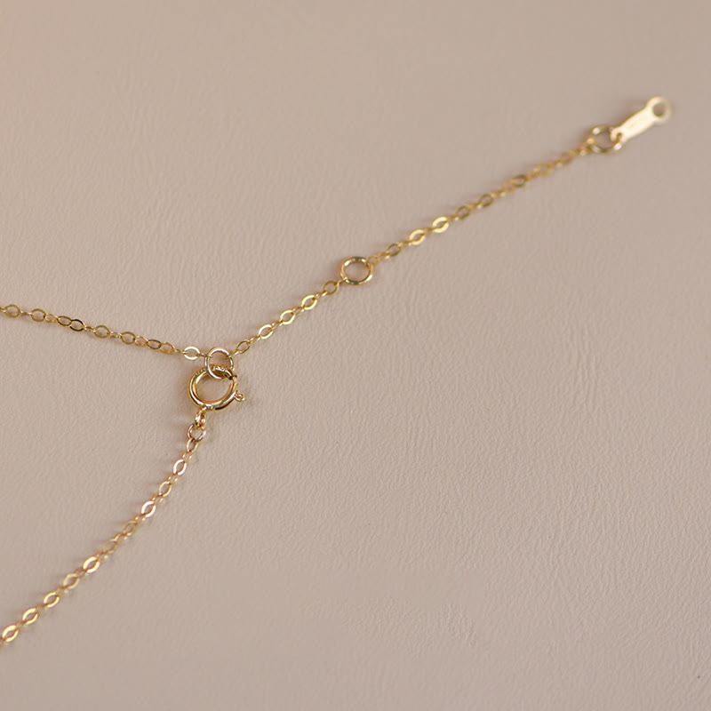 Collier avec pendentif en forme de chat porte-bonheur en jade Hetian plaqué or 14 carats avec Buddha Stones - image 10