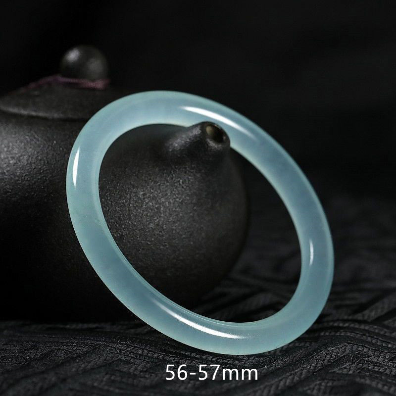 Bracelet de guérison en jade naturel Buddha Stones - 56-57 mm - image 4