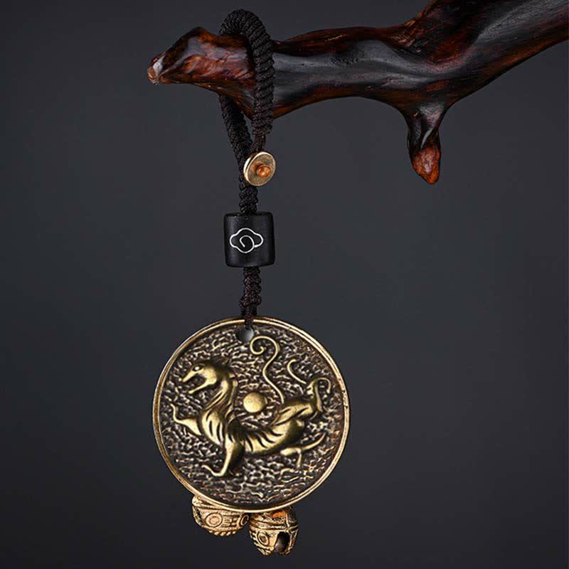 Porte-clés Buddha Stones Four Symbols Azure Dragon White Tiger Vermilion Bird Black Tortue