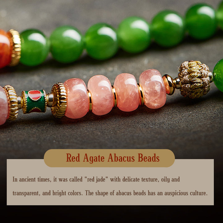 Bracelet Mala Buddha Stones