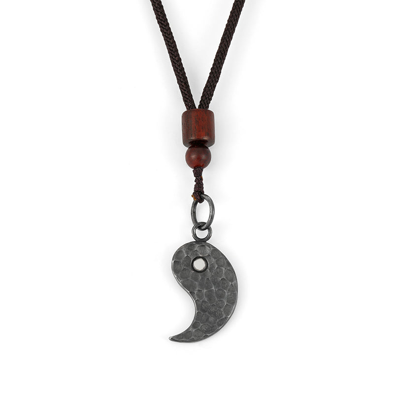 Collier pendentif en argent sterling 990 avec Buddha Stones et harmonie Yin Yang - Yin - image 5