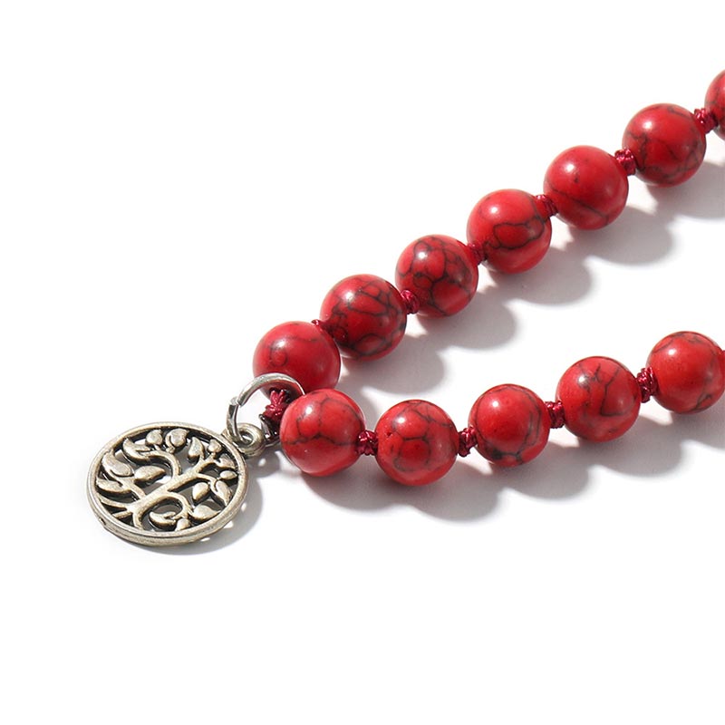 Collier de prière et de méditation avec 108 perles Mala