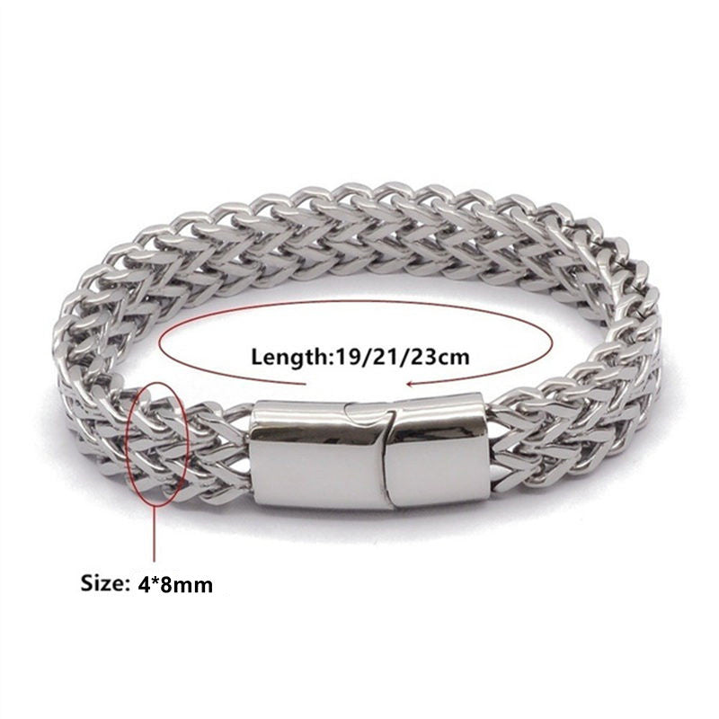 Bracelet d'équilibre en acier titane avec boucle magnétique et écailles de poisson en Buddha Stones - image 11