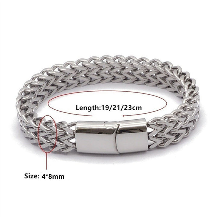 Bracelet d'équilibre en acier titane avec boucle magnétique et écailles de poisson en Buddha Stones - image 11